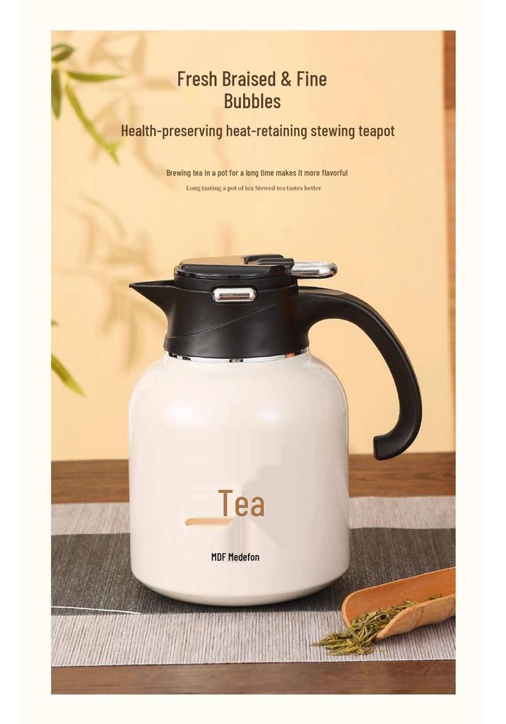 Large Capacity Stainless Steel Thermos Kettle: Stew Pot & Tea Pot for Hot Water