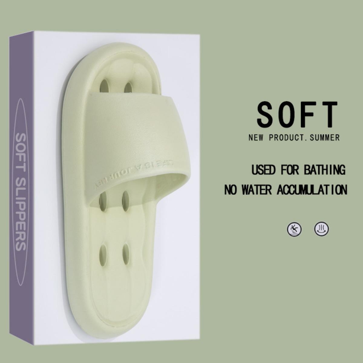 

Холодные тапочки, Промокаемые, Быстросохнущие, Женские, Домашние тапочки, Тапочки на мягкой подошве, Парные тапочки 36-37 зелёный