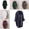 Vintage Style Cotton Linen Cardigan With Pockets For Casual Autumn Wear
