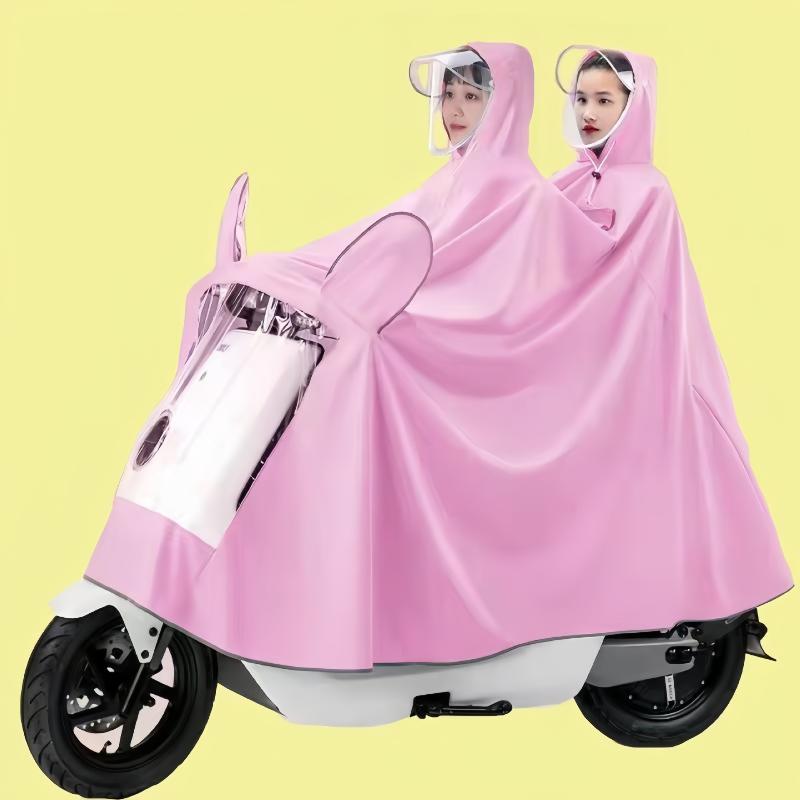 Motorcycle-Specific Full-Coverage Raincoat Double Size Made Of High-Quality Pvc Material With Waterproof Panels Ensures