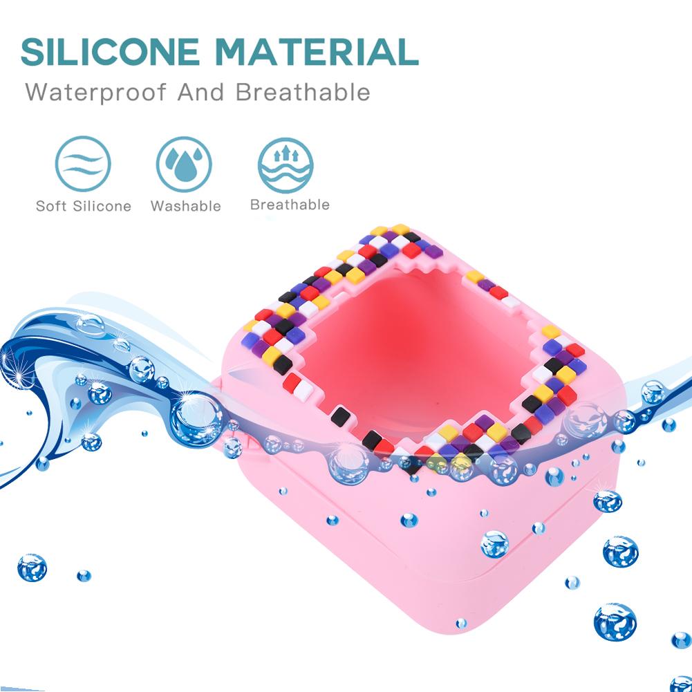 For Bitzee Digital Pet Protective Case Silicone Protective Cover Dustproof Carrying Case Bag With Long Lanyard Toy Accessories