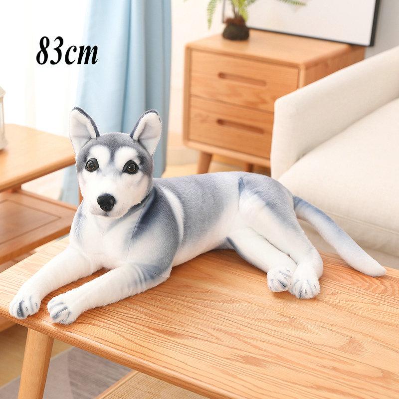 New Stuffed Soft Simulation Husky Plush Toys Lovely Animal Dog Dolls Pillow Creative Birthday Xmas Gifts