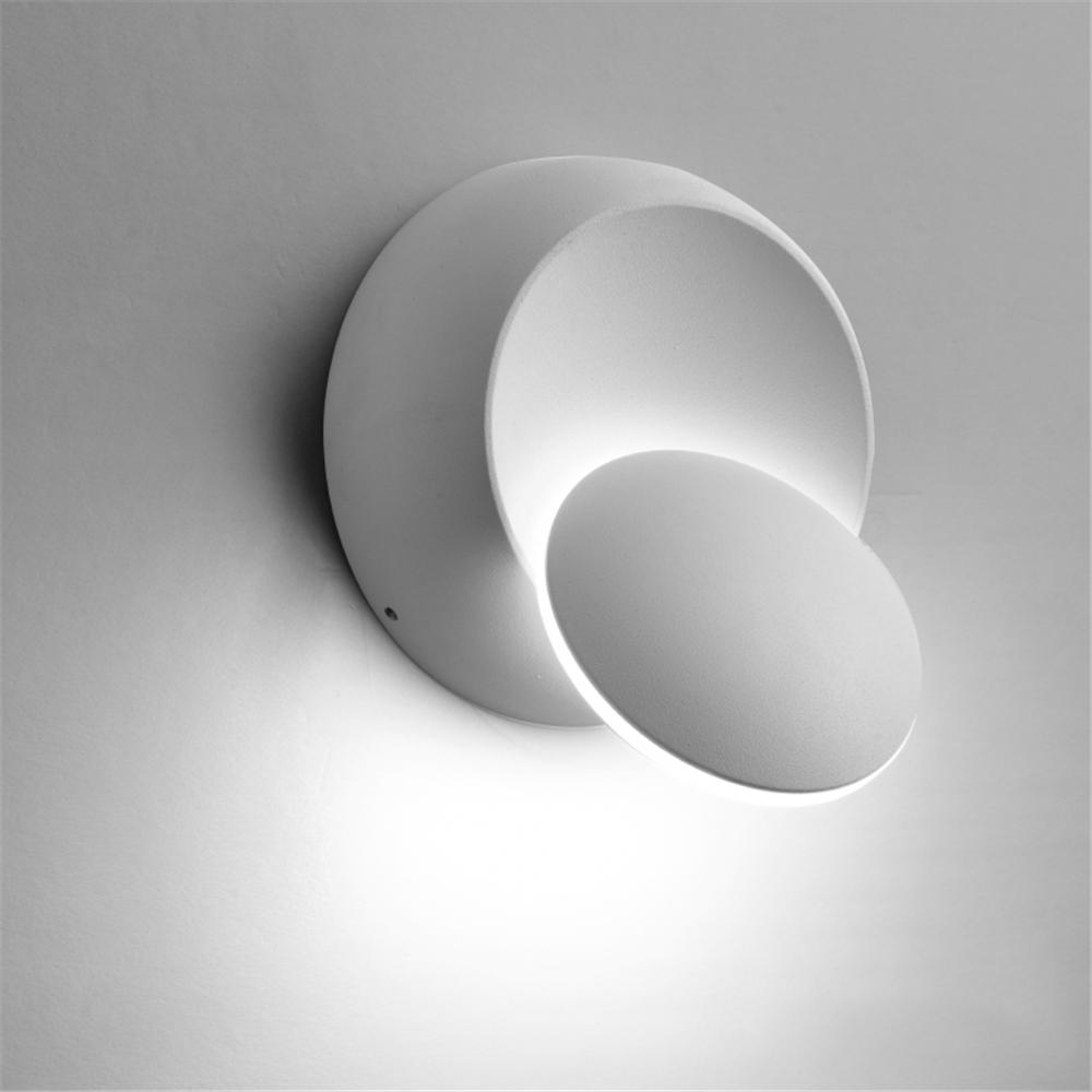 

Вращающийся на 360 градусов настенный светильник для спальни, гостиной, прикроватный светильник, алюминиевый бра, проход, коридор, светодиодный настенный светильник для помещений 5 Вт 6W&Cool White(5500-7000K) белый