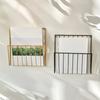 Metal Wall Files Folder Iron Wire Door Hanging Organizers Book Newspaper Storage Rack  For Home