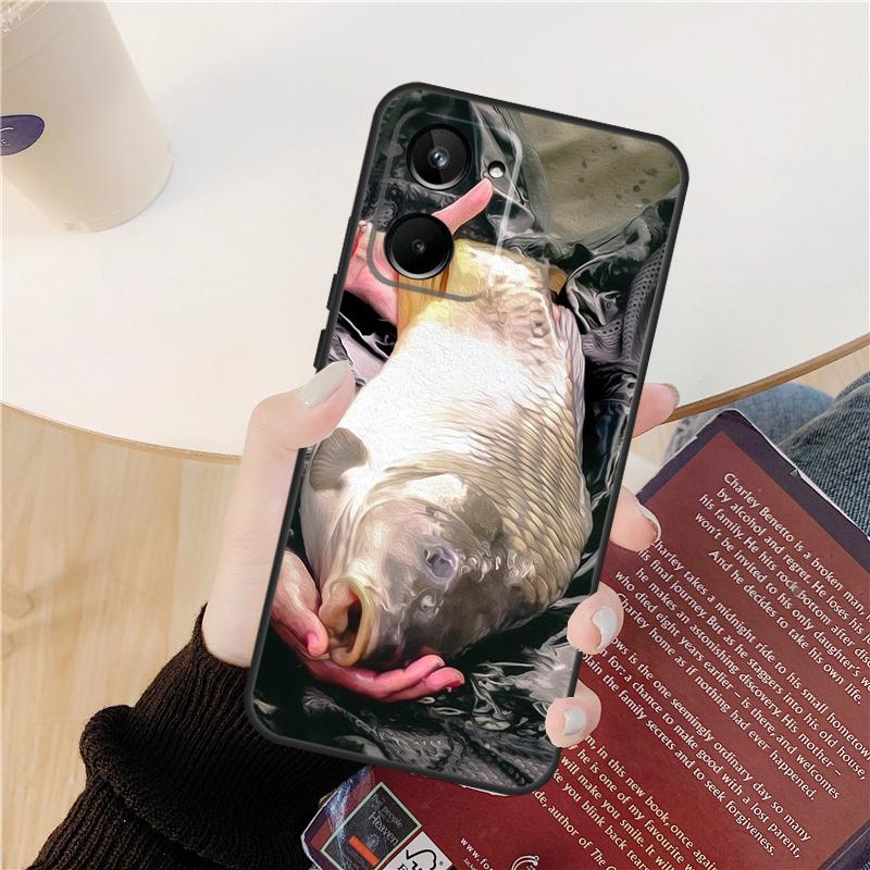 Carp Fishing Fish For Realme 8 9 10 Pro Plus GT Neo 5 3 Neo 3T 2T C21Y C25Y C31 C30 C21 C11 C33 C35 C55 Case