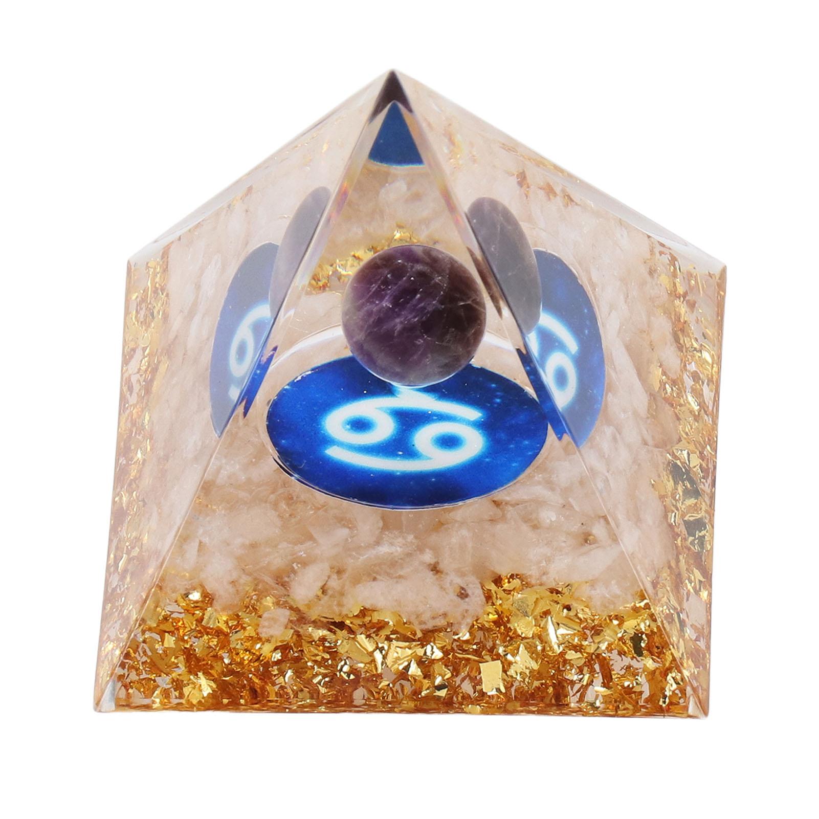 Piramide Steen voor   Energie Stress Verminderen Chakra Hars Genezing Meditatie Krachtsteen Piramide