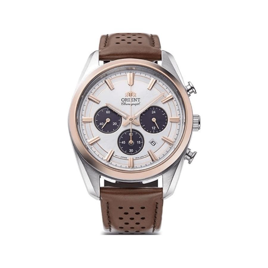 Orient White Men s Solar Watch RA-TX0306S10B коричневый