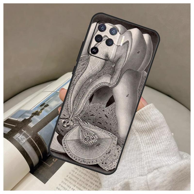 Human Tooth Anatomy Case For Oppo A74 A94 A54 A18 A38 A58 A78 A98 A80 A60 A40 A96 A76 A16 A15 A17 A57 A77 A5 Pro