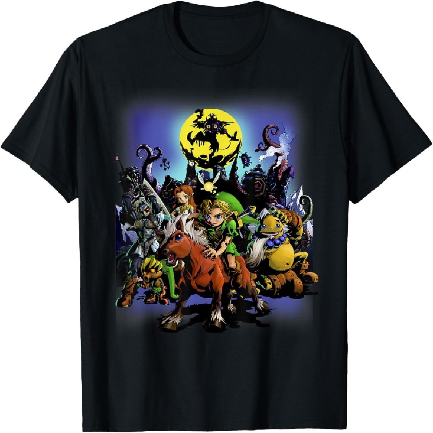 The Legend of Zelda_ Majora s Mask Link & Friends Full Moon T-Shirt S