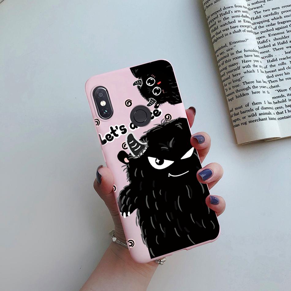 For Funda Xiaomi Redmi Note 5 Case Redmi Note5 Pro Cover Cute Cartoon Cat Silicone Phone Case For Xiaomi Redmi Note 5 5Pro Etui