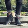 Ankle Men's Rain Boots Rubber Platform Rainboots 2024 Fall Slip On Rain Shoes Male Waterproof Work Boots Winter Men Rain Boots