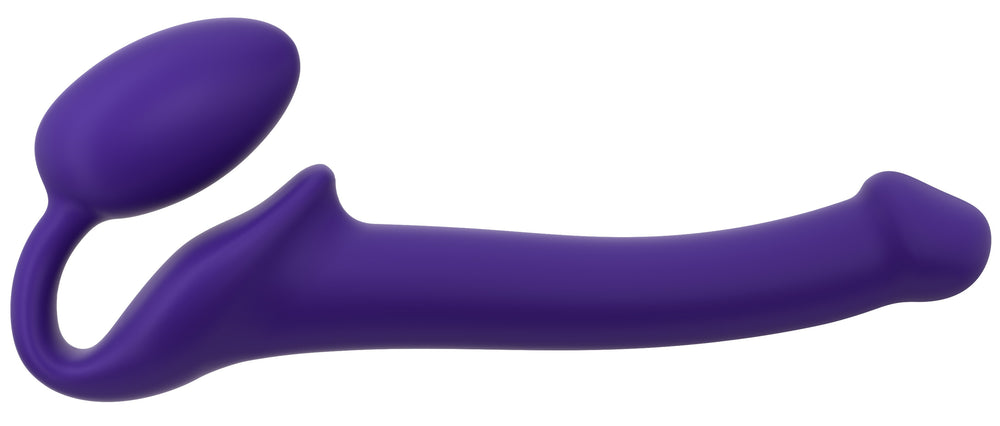 Gode + Plug STRAP-ON-ME Bendable S 15 x 3.5 cm Violet - strap on me - Sans Harnais