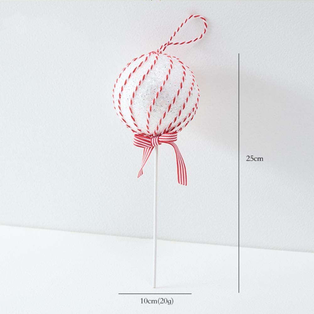 Multicolor Christmas Lollipop Decorations Foam Party Supplies Christmas Tree Embellishment Photo Props Scene Making