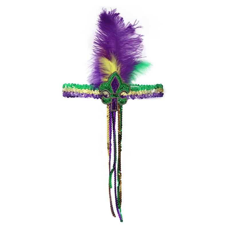 

1 шт. Яркая открывающаяся лента для маскарада, эластичные перья, аксессуары для празднования праздников, макияжа, головных уборов, этнического стиля, военного капора