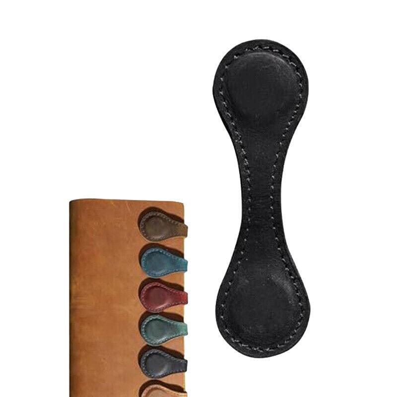 Magnetic Leather Bookmark Hand-Made Bookmark Creative Book Holder Memo Mark Wi