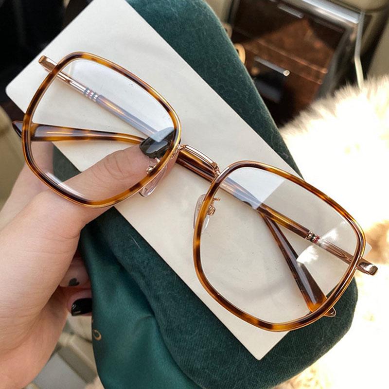 Irregular Big Frame High Performance Clear Eyeglasses Oversize Fashion Myopia Nerd Spectacles -0.5 -1.0 -2.0 -3.0 -4.0 to -6.0