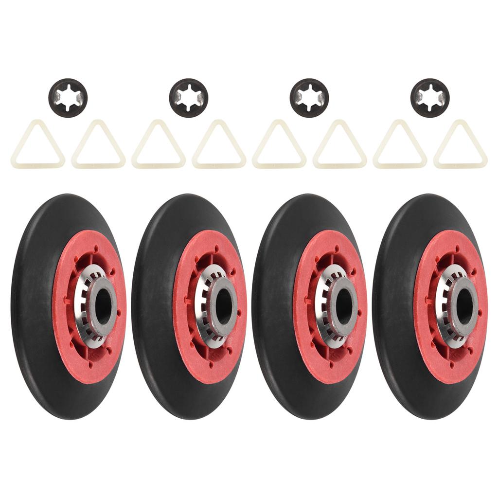 4PCS 8536974 Dryer Drum Roller Fit for Whirlpool, Kenmore - Replaces 8536974, 8536973, W10314171, WPW10314173, PS11752609