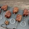 Pack of 6Pcs Artificial Steak Keychain Key Holder Bag Charm For Key Organization and Backpacks Keychain Accessories