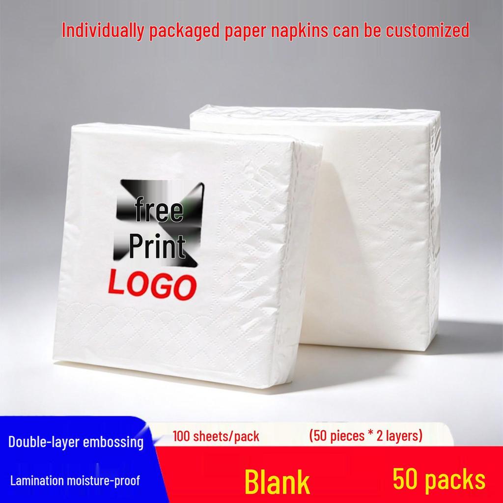 Customizable Logo Napkin Paper for Hotels, Restaurants, and Cafes