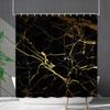 Shower Curtain Waterproof And Mildew-Proof Marble Pattern Bathroom Curtain Shower Curtain Partition Curtain Free Of Punching