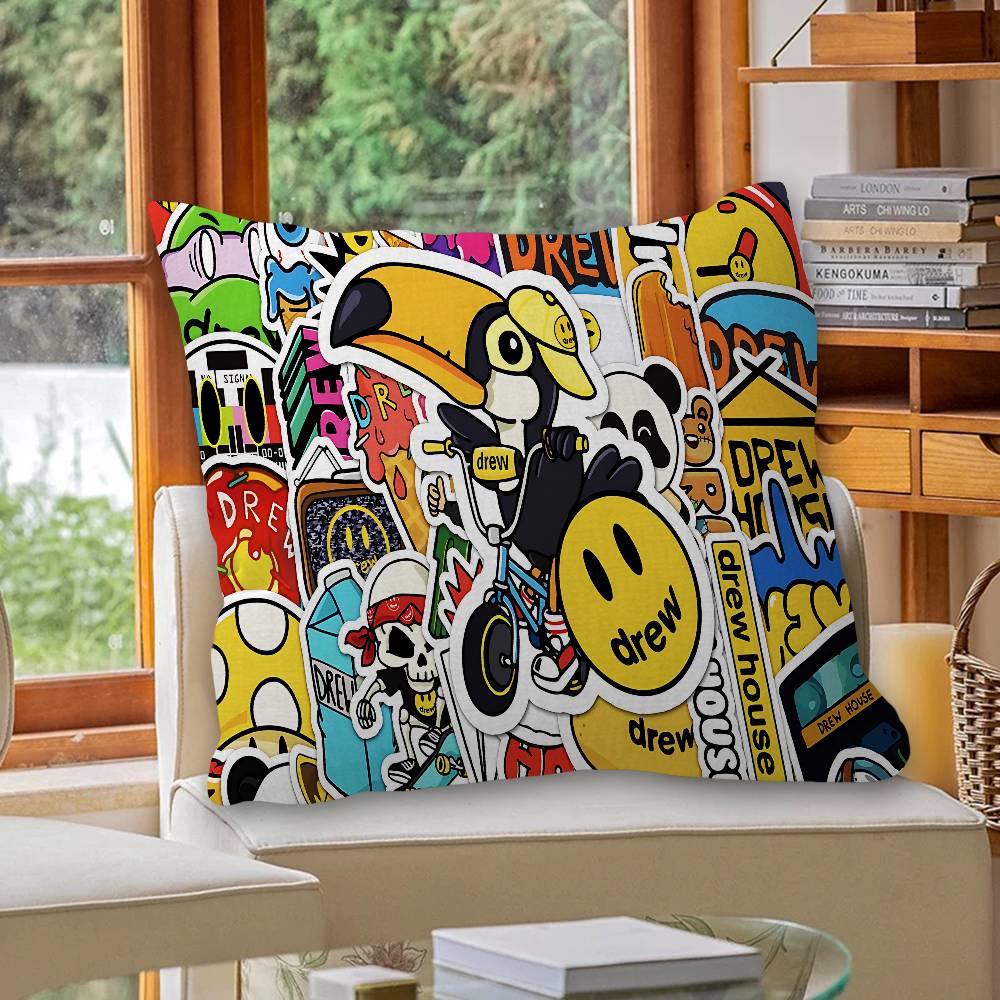 Fashion D-Drew H-House Cushion Cover Inches Farmhouse Decor Home Throw Pillow Covers for Couch Decorations