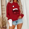 Women's Casual Fashion Round Neck Long Sleeve Christmas Printed Sweatshirt