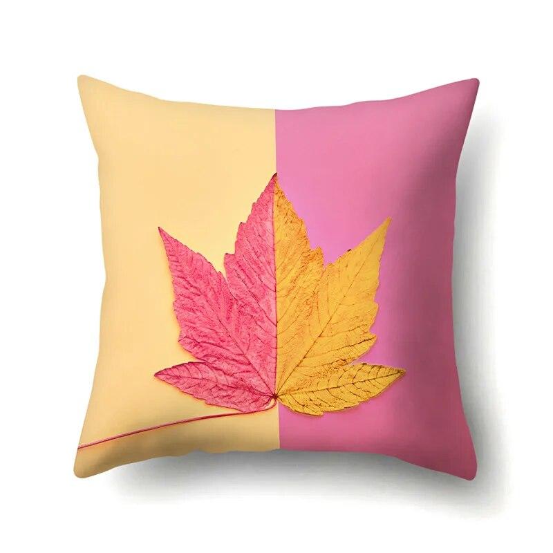 

Наволочка с кленовым листом, автомобильная подушка для поясницы, диван, мультяшный узор 40x40cm