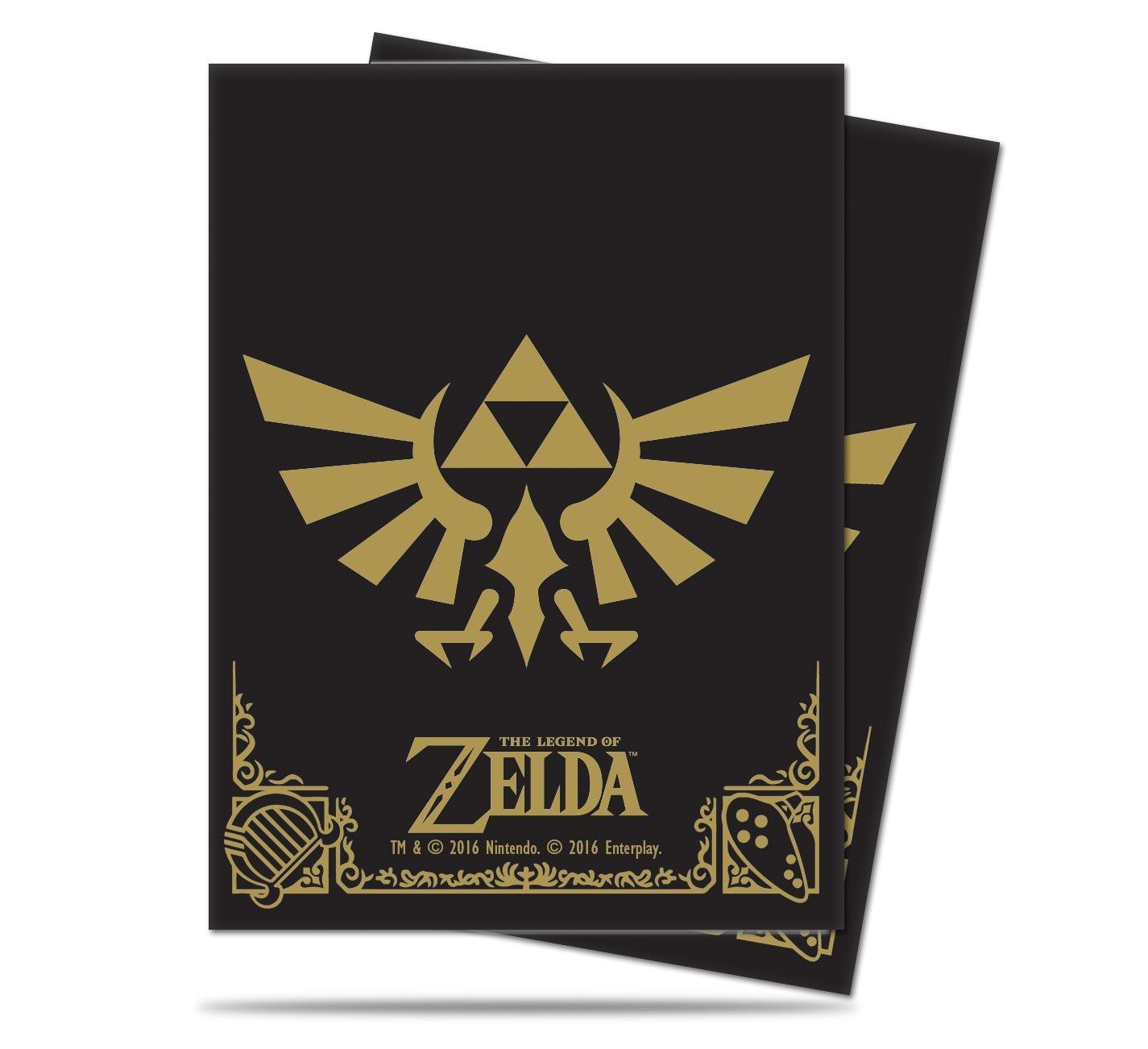 

Ultra Pro The Legend of Zelda Black Gold Deck Protectors Sleeves Standard Size & (65 счет)