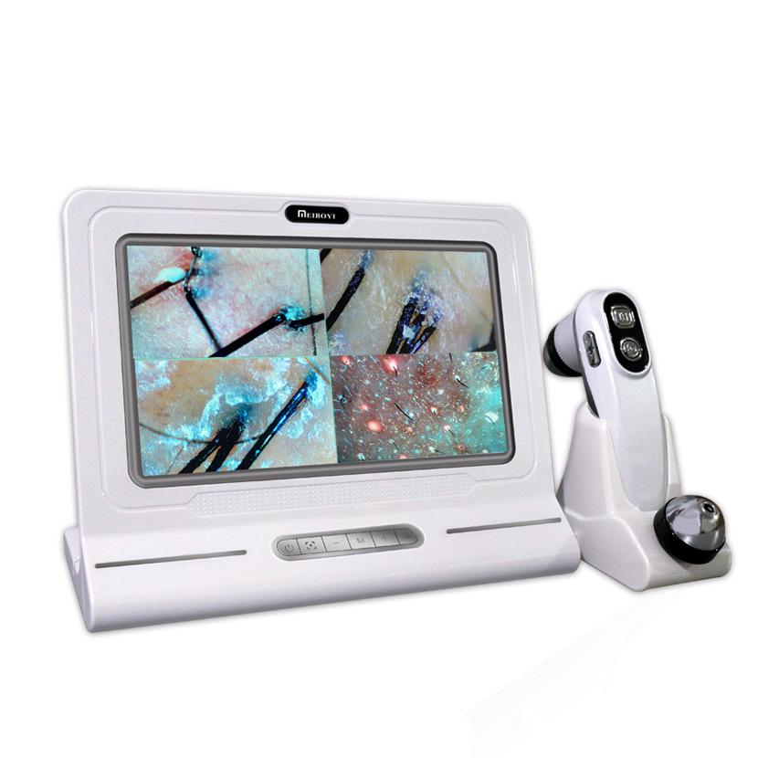 

High-Definition Scalp and Hair Detector with Eight-Core, Four-Spectrum Technology белый