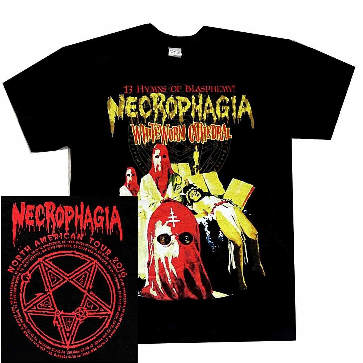 Necrophagia Occult Necro Tour Футболка S M L XL Официальная Футболка Death Metal Футболка XXL