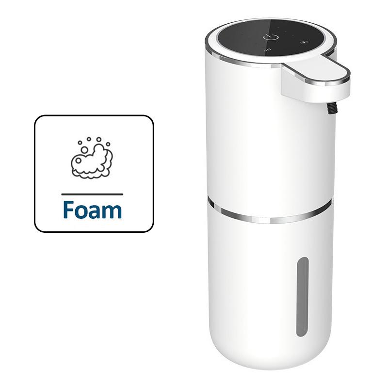 Distributeur de Savon Automatique 380ml Mousse/Gel Recharge USB Sans Contact Capteur Infrarouge Intelligent Distributeurs de Savon Liquide 4 Vitesses Lave-mains