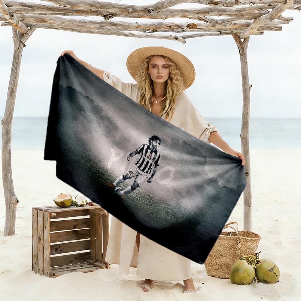 Player Action Field Beach Towel Super Soft Microfiber Quickdry Fabric Comfortable Lightweight