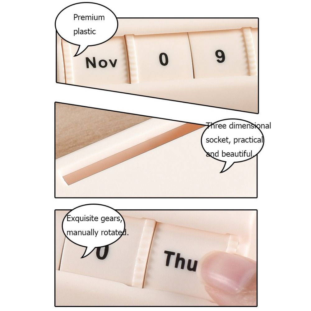 Cartoon Wheel Perpetual Calendar Plastic Countdown Calendar Calendar Display Wheel  For Home Office