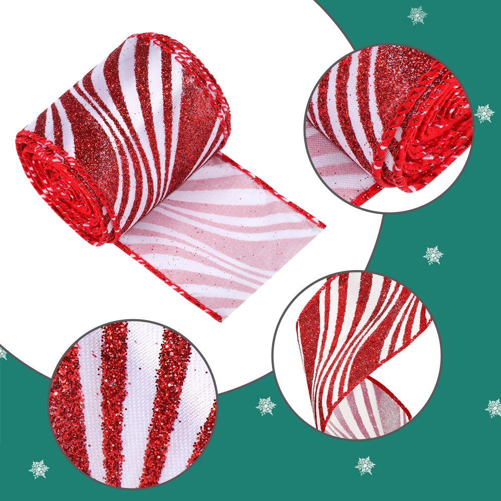 Wrapping Supplies Room ornament Wired Edge Ribbon Christmas Bows Christmas Tree Decorations