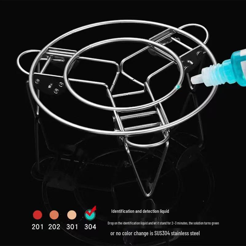 Multifunctional High-Foot 304 Stainless Steel Folding Steaming Rack