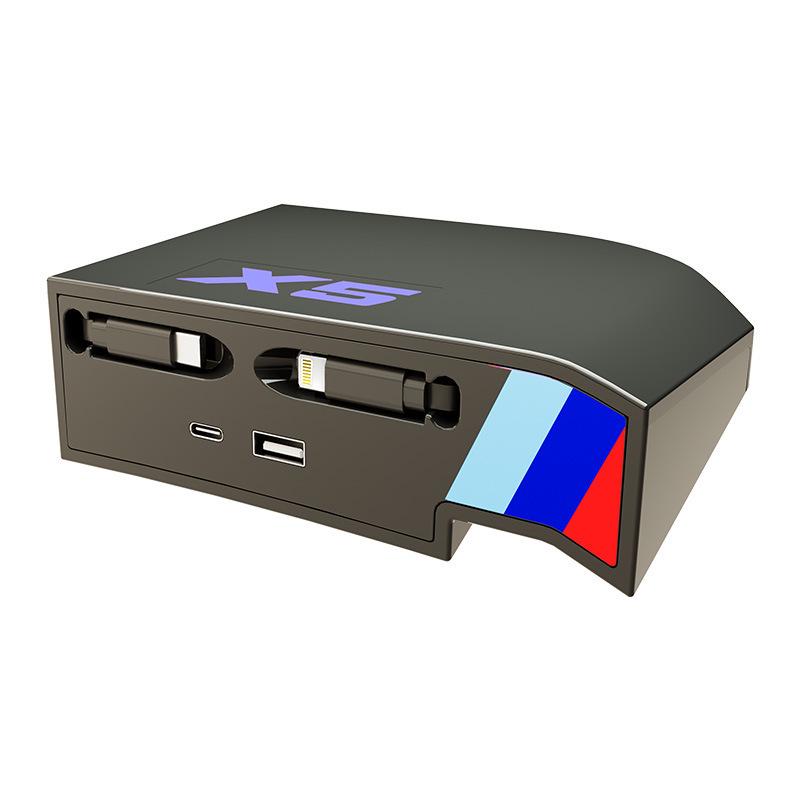 120W Fast Charging USB Central Docking Station for BMW X5L (2022-2024)