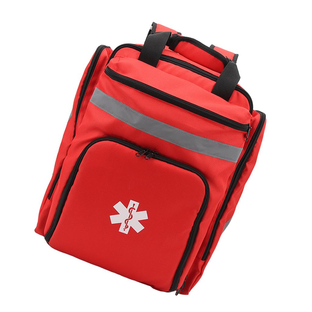 Red Firefighter Bag Large Capacity First Responder Bag Durable Emergency Medical Backpack for Travel Camping