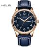 HELEI Sport Men Watch Top Brand Luxury Military Waterproof Male Clock Quartz Business Original Leather Wristwatch Gift 9007AL