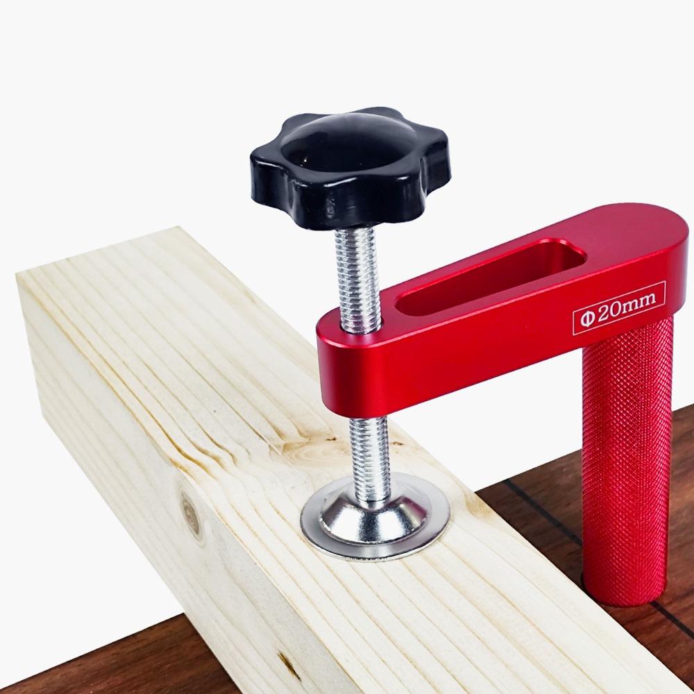 2pcs 20mm Diameter Hole Clamp Manual Operation Bench Dogs Hole Bench Dog Clamp Woodworking Tasks