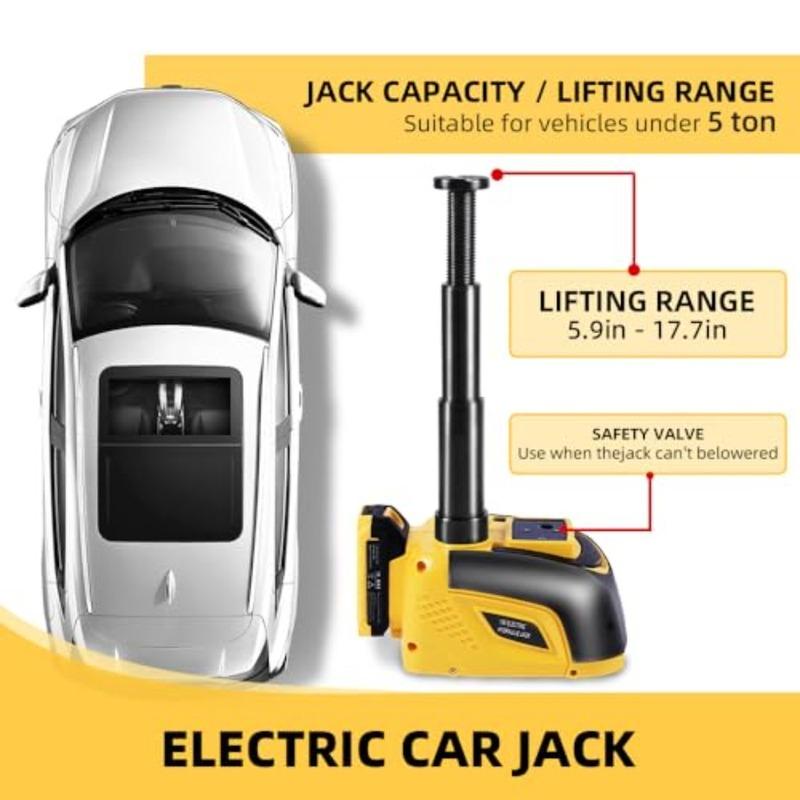 

Electric Car Jack Hydraulic Cordless Remote Control 5 Ton 18V Automatic Small Portable Tire Change Kit Emergency Repair Tire To