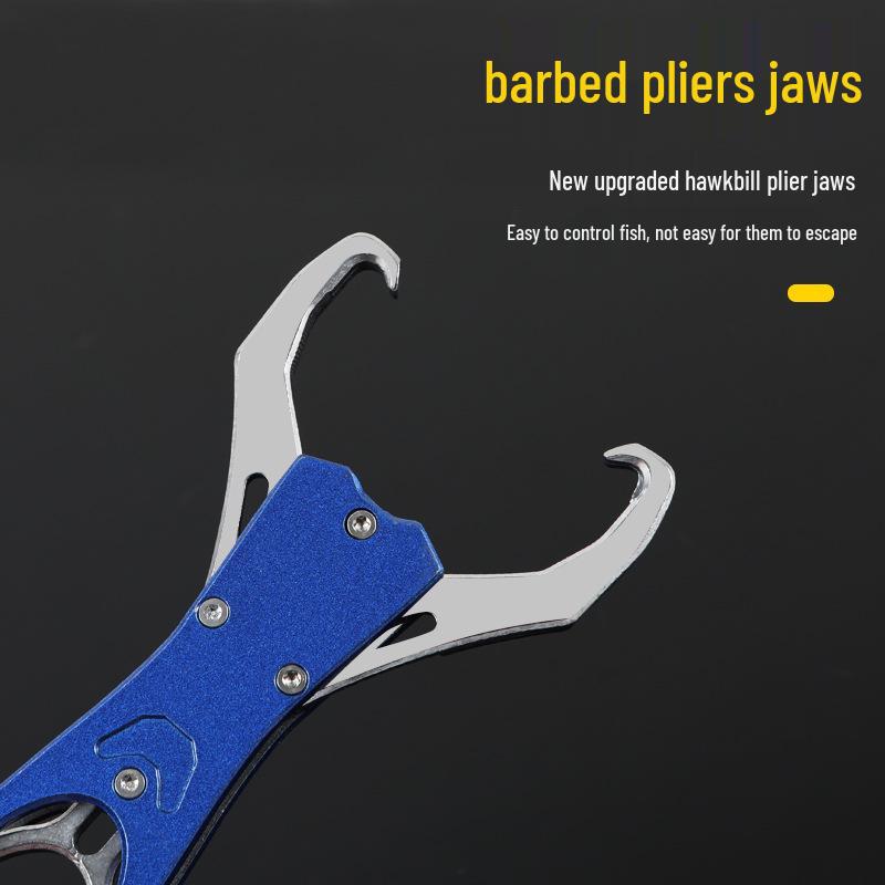 Multi-Functional Aluminum Fish Gripper & Lure Pliers with Scale Control