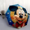 1pc Mickey Mouse Folding Umbrella, Automatic Folding. It Has Eight Sturdy Ribs, Making It Convenient for Outdoor Use yy0729007