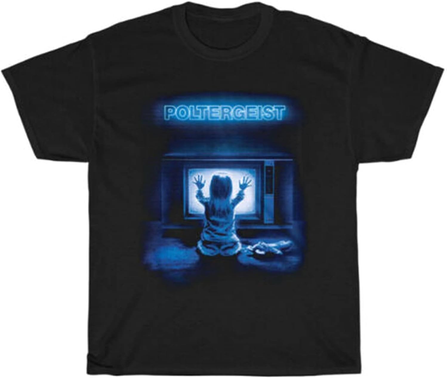 Poltergeist Shirt Horror Movie Poster Men T Shirt Black Unisex Cotton Black S