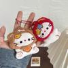 Cartoon Creative Hood Hello Kitty Doll Pendant Plush Keychain Cute Funny Soft Stuffed Doll Toy Backpack Hanging Decoration Gifts