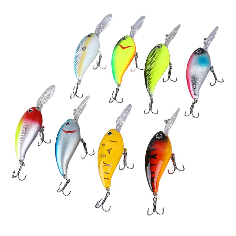 8PCS ABS Swimbaits Lures 10cm 14g Bass Fishing Lures Lifelike Crank Bait Freshwater Fishing