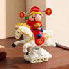Cute God Of Wealth Desktop Decor Year of The Horse Horse Year Figurines  Center Console