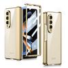 Plating Transparent Magnet Case For Samsung Galaxy Fold4 Z Fold 4 Cover Magnetic Hinge Front Film Phone Cover Hard Plastic Capa