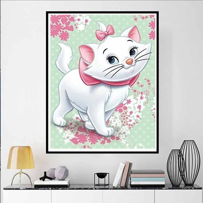 Disney Diamond Painting The Adventures of The Cat Mary Theme Illustration 5D Mosaic DIY Hobby Gift Home Decoration Embroidery