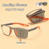 Progressive Multifokale Photochrome Lesebrille Neue Faltbare Tragbare Business-Presbyopie-Brille mit Blaulichtschutz