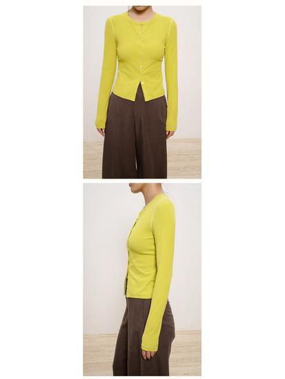 New Women's Long-Sleeve Round-Neck Cardigan: Casual, Lightweight Rayon Knitwear for Autumn and Winter